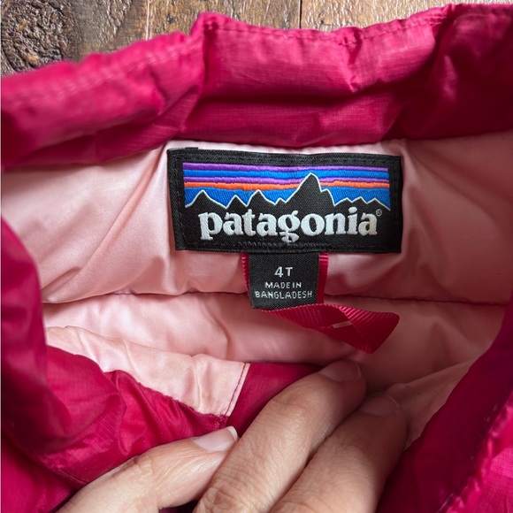 Patagonia Down Sweater Vest pink 4T - Picture 2 of 4